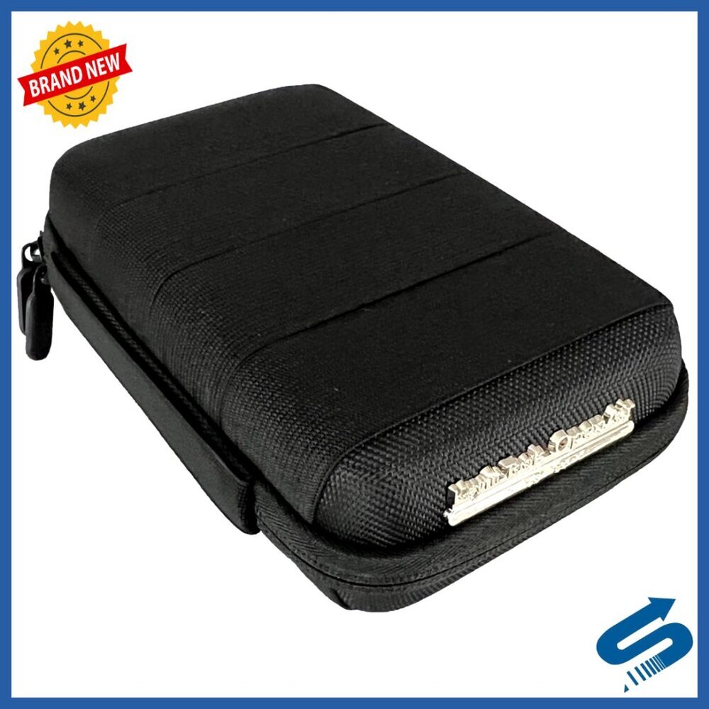 Compact EDC Organizer Bag, Semi-Hard Case, Water Resistant, Zipper Closure